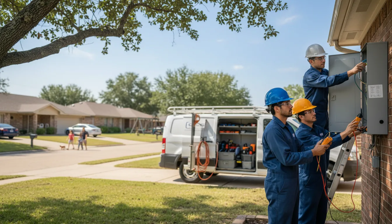Certified electrician providing emergency electrical services in Ansley, NE